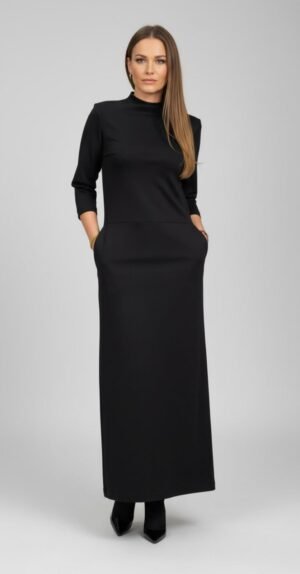 26 Trikotāžas kleita ikdienai, Cena 127 EUR, Melna