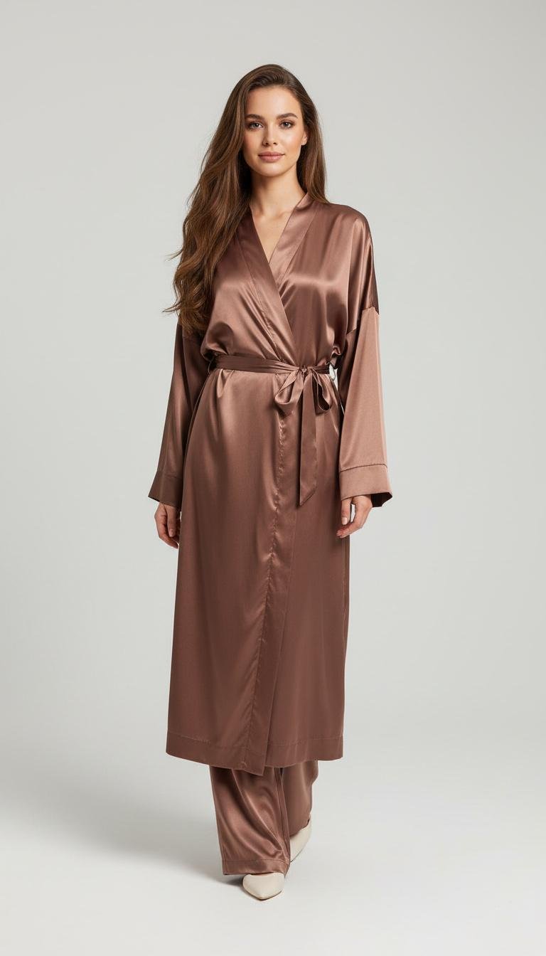 Mājas tērps, (tops, bikses, halāts)